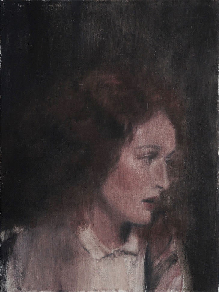 Łukasz Stokłosa – Meryl Streep, Sarah – olej, płótno, 40 x 30 cm, 2017