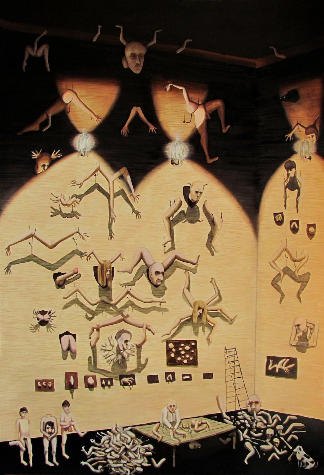 Dawid Czycz – Gabinet cieni – olej, płótno, 160 x 110 cm, 2011
