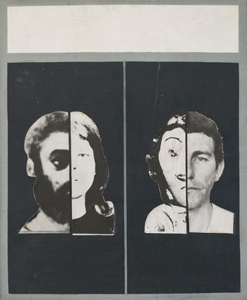 Danuta Urbanowicz – Portret rodzinny – kolaż, 74 x 60 cm, 1972