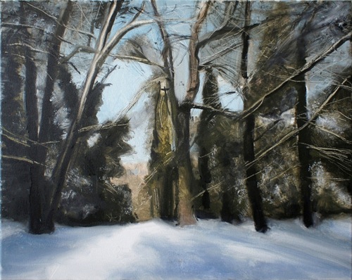 Łukasz Stokłosa – Sanssouci – olej, płótno, 40 x 50 cm, 2011