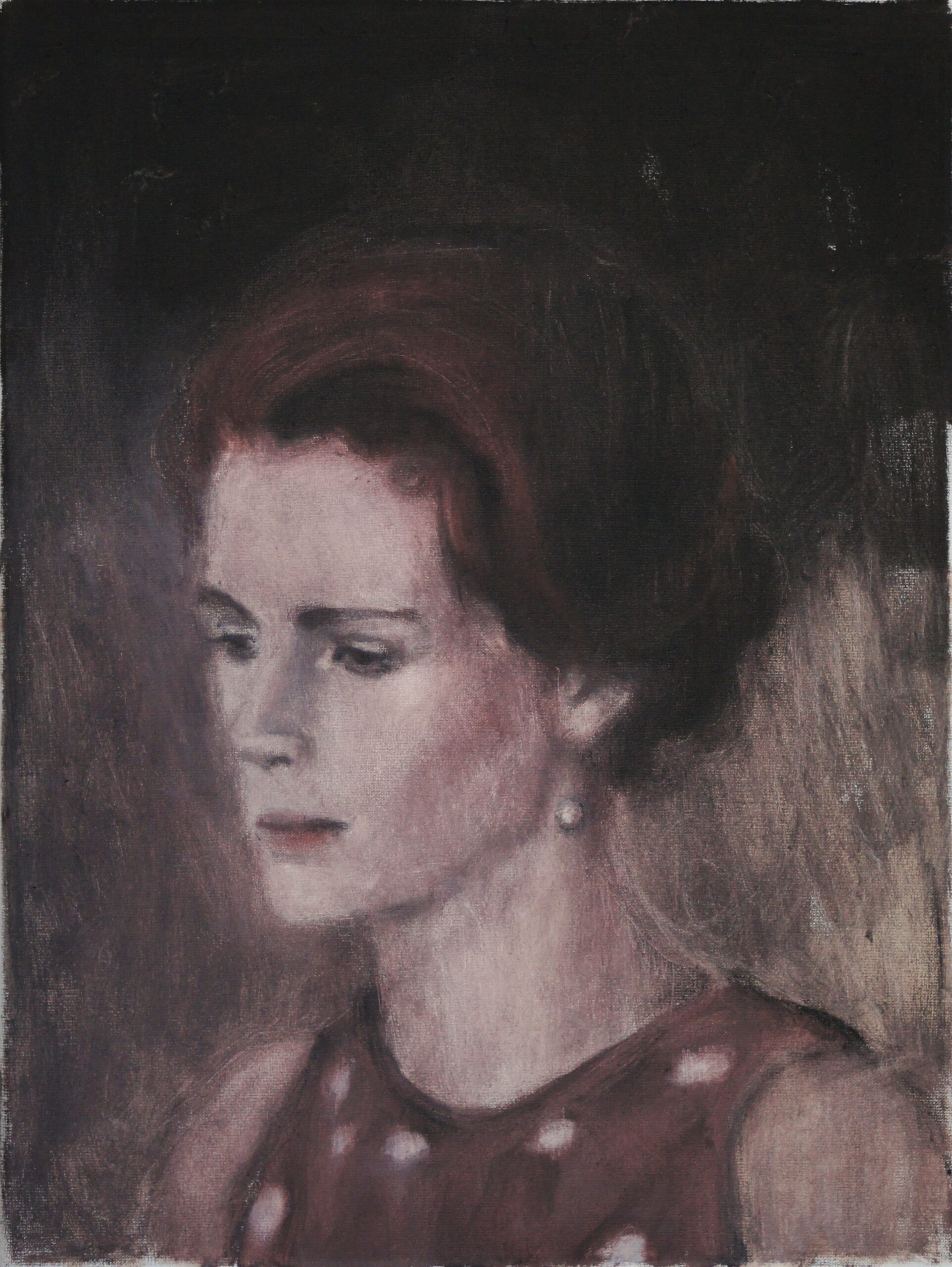 Łukasz Stokłosa – Vivian Ward, Julia Roberts – olej, płótno, 40 x 30 cm, 2016