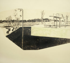 Monika Szwed – Bez tytułu, z cyklu "Przestępne lata" – pastel olejny, papier, 70,5 x 77 cm, 2013