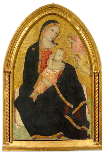 Giovanni del Biondo – Madonna dell’Umiltà – deska topolowa, złoto, tempera, 96 x 62 cm, ca. 1380-1390 (ekspertyza prof. Andrei de Marchi)