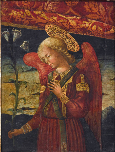 Neri di Bicci – Archanioł Gabriel – deska, olej, 43 x 32,5 cm, ca. 1470-1480
