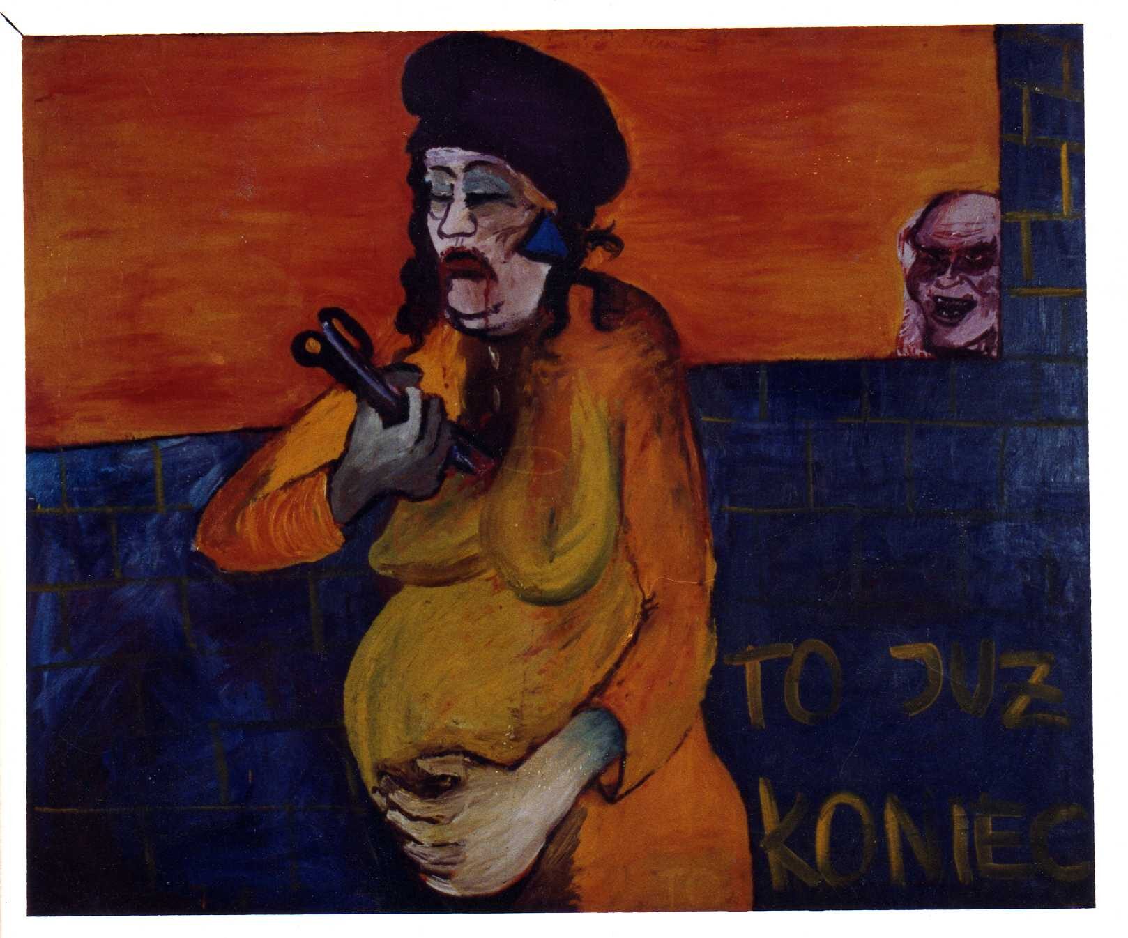 Szymon Urbański – To już koniec – olej, płótno, 128 x 156 cm, 1988