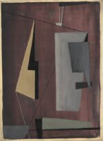 Janusz Tarabuła – Architektura nocy II – gwasz, papier, 32,8 x 24 cm, III 1951