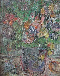 Jan Cybis – Kwiaty – olej, płótno, 81 x 65 cm, 1966-1968