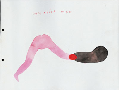 Basia Bańda – Lusty – akwarela, papier, 23,5 x 31,5 cm, 2006