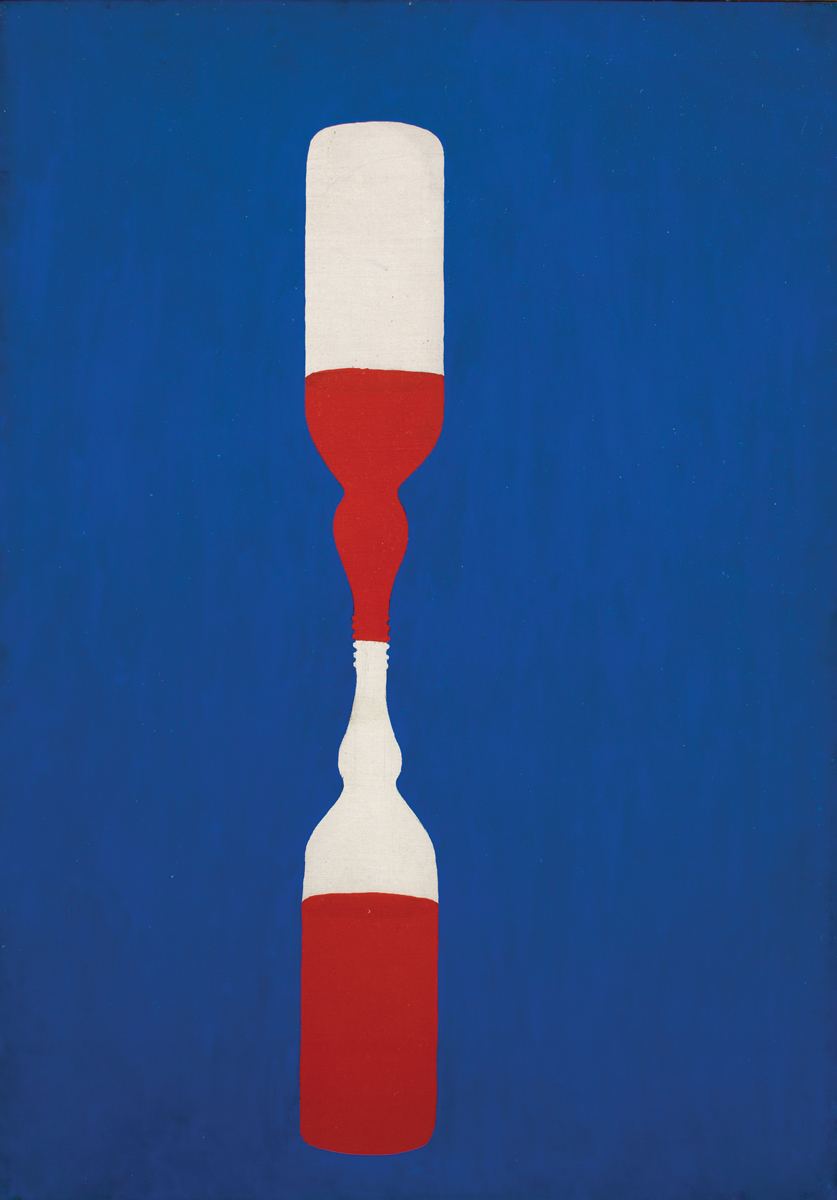 Jurry Zieliński – I tak nam płynie czas – olej, płótno, 92 x 65,5 cm, 1975
