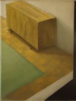 Beata Stankiewicz – Pokój do wynajęcia, nr 1 – olej, płótno, 24 x 18 cm, 2008