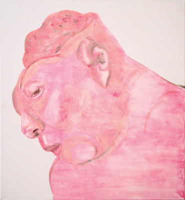 Grzegorz Sztwiertnia – Zespół Tuymansa – olej, płótno, 60 x 55 cm, 2008