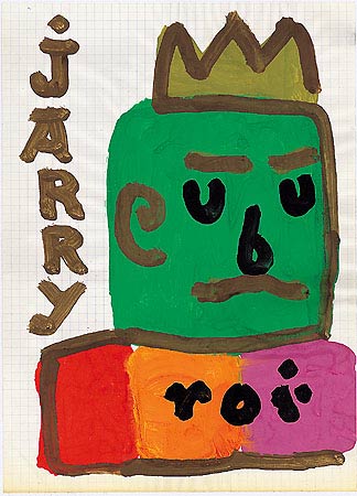 Jan Młodożeniec – Ubu Król – gwasz, papier, 30 x 21 cm, lata 90