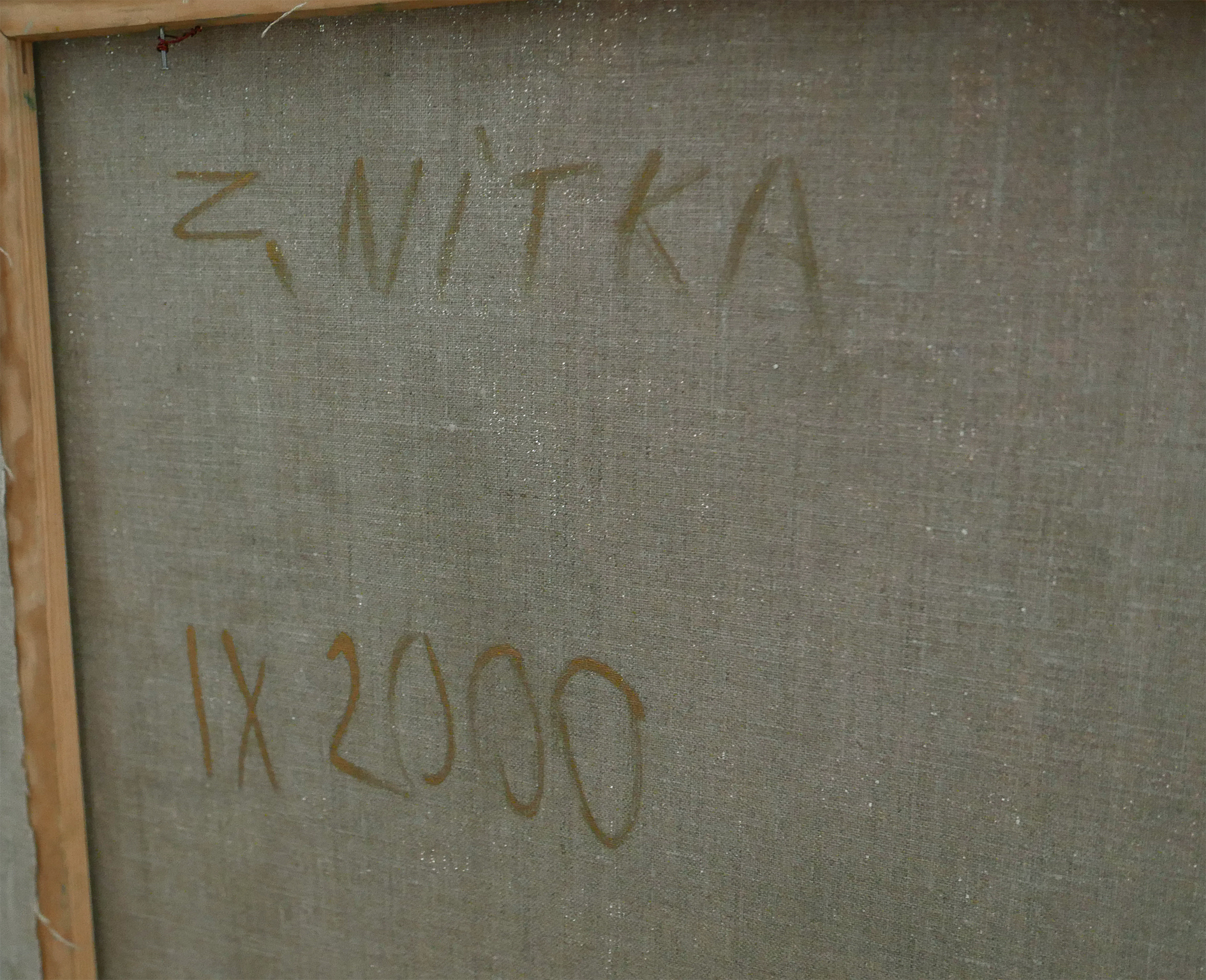 Zdzisław Nitka – sygnatura na odwrociu