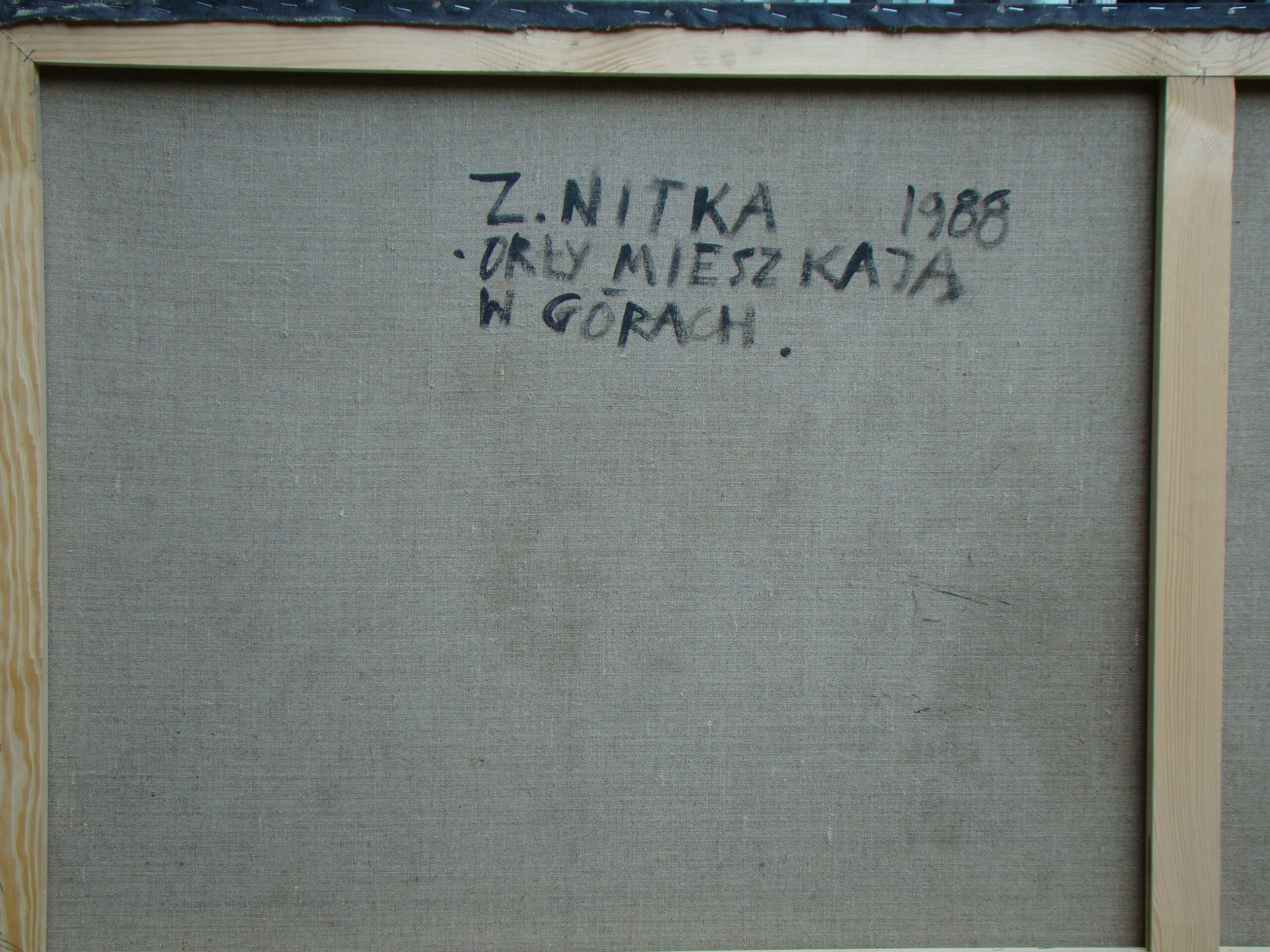 Zdzisław Nitka – sygnatura na odwrociu